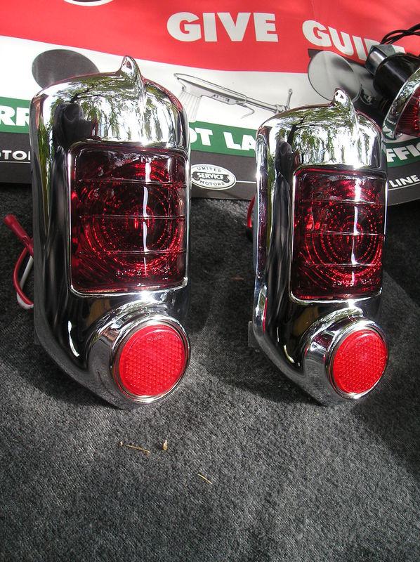 New replacement pair of tail light assemblies for the 1951 1952 chevrolet !