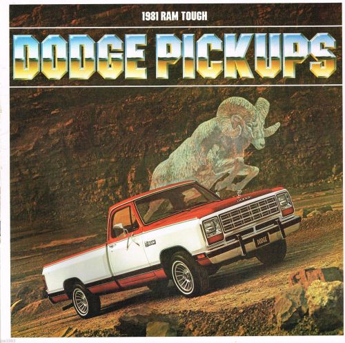 1981 dodge ram pickup truck brochure-d150-w150 4x4-d250-w250 4x4-d350-w350-macho