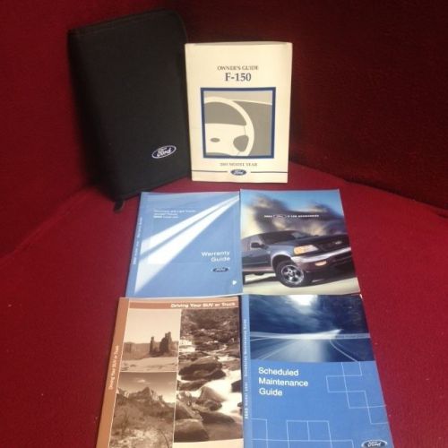 2003 ford f150 owners manual with maintenance and warranty guide and case