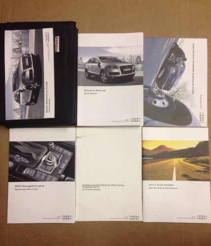 2013 audi q7 owner&#039;s manual with case