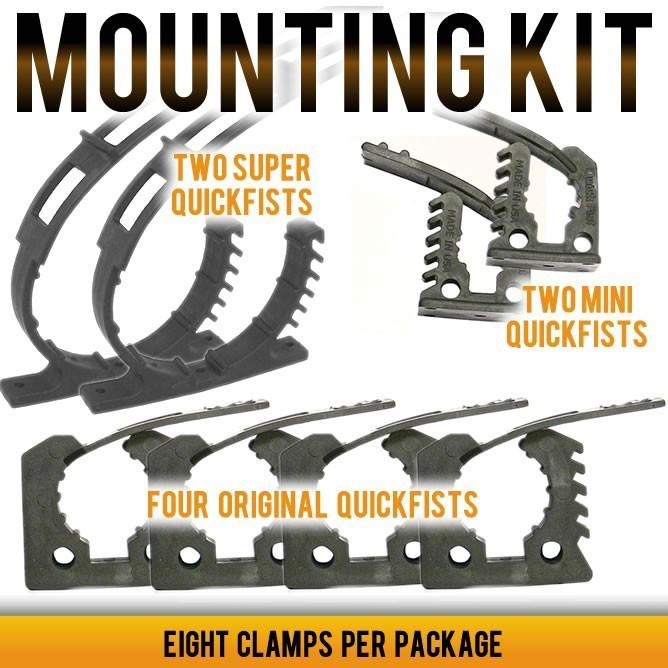 Quick fist mounting kit (8) clamps #90010