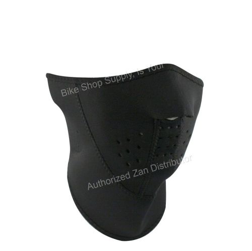 Zan headgear wnfm114h3, 3-panel neoprene half mask, reverses to blk, solid black