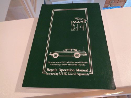 Jaguar xj-s repair operation manual xj-s he, 5.3 &amp; 6.0 *free shipping*