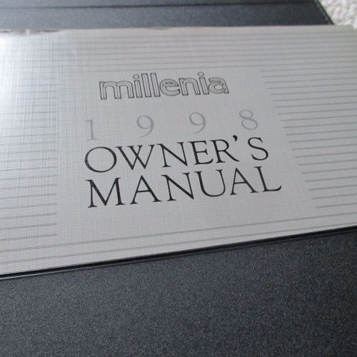 Mazda owners manual, leather bound 1998 millenia   great condition