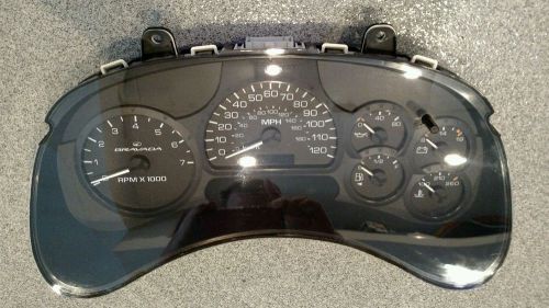 2002 oldsmobile bravada speedometer instrument cluster dash panel oem