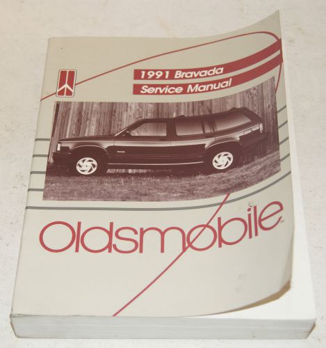 1991 oldsmobile bravada factory service shop manual from dealership