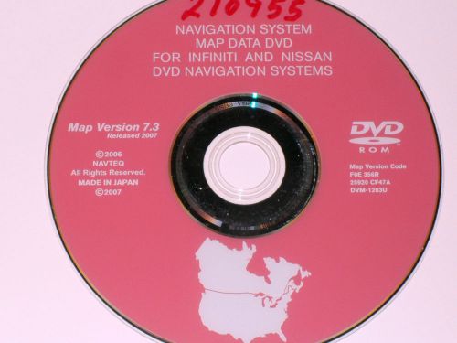 Nissan infiniti navigation disc cd dvd 7.3 nav disk map gps infinity navagation