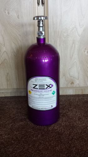 Zex 82000 nitrous bottle purple 10 lb capacity empty w/valve nos