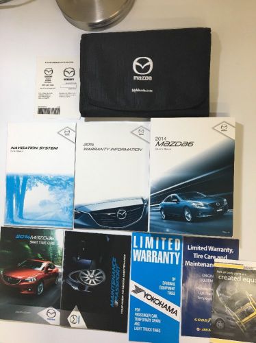 2014 mazda 6 owners manual set. free same day shipping! new! #0358