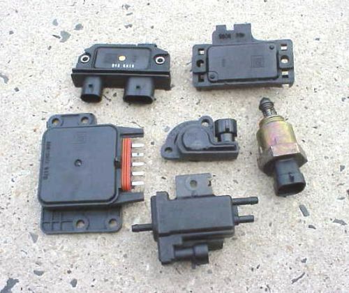 6pc set of chevrolet c,k,r,v3500 pick-up truck tbi sensors 1991-95 tps