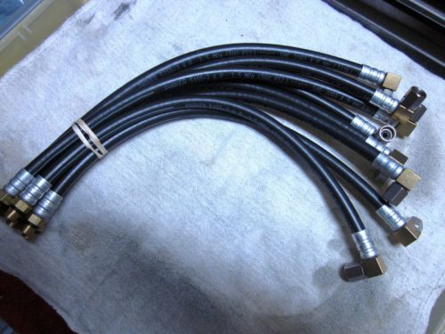 Hilborn, kinsler , algon  hoses new   90 degree  from  7&#034;  to - 15&#034;    set of 8