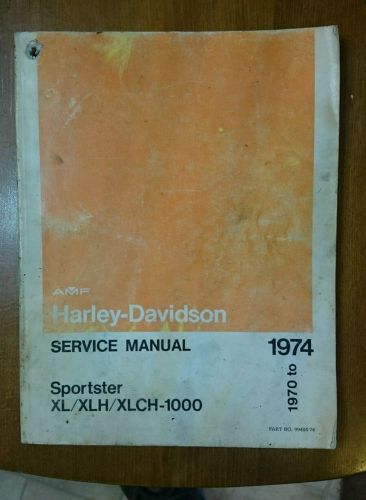 L1326- vintage harley davidson vintage sprint service manual oem 1961 to 1974
