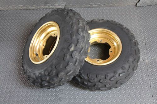 Dunlop kt851 front tires aluminum wheels rims yamaha banshee yfz450 raptor c-94