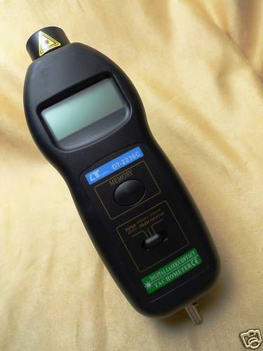 Dt2236c contact / non contact laser 2 in 1 tachometer