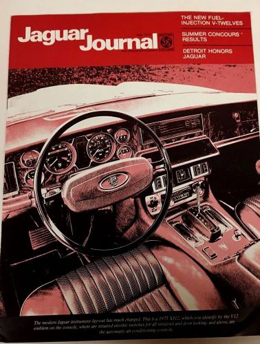 Jaguar journal seven (7) issues vintage 1973-1977; classic cars collector cars