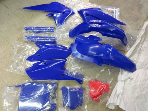Yamaha yz450f yz250f 2014 2015 2016 cycra blue body work plastics kit  complete
