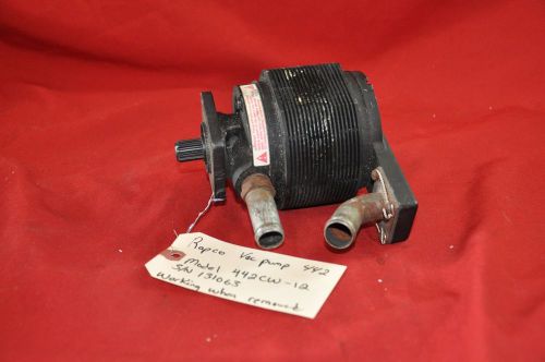 Airborne rapco engine driven vacuum pump 442cw-12 used de ice working condition