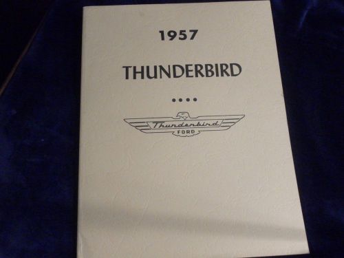 1957 thunderbird specifications manual