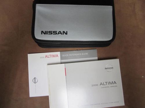 2006 nissan altima owners manual w/case 06 free shipping