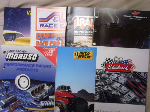 Seven  speed shop catalogs,  speed equipment catalogs edelbrock,moroso,more
