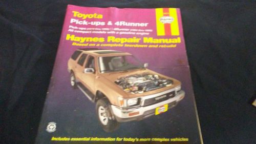 Haynes toyota repair manual pick ups and 4runners