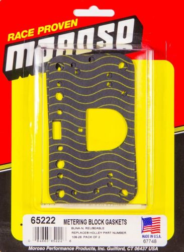 Moroso metering block gaskets holley 2300/4150/4160/4165/4500 carbs part 65222