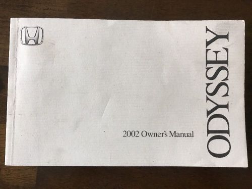 2002 honda odyssey owners manual