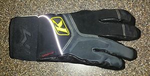 Klim powerxross leather right glove black snowmobile water resistant - medium