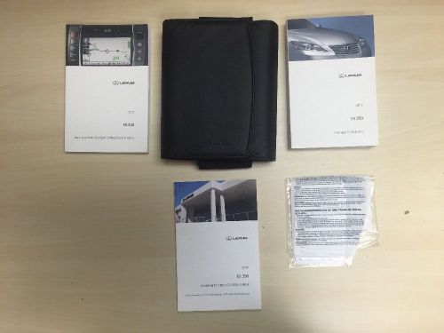 Lexus es350 2012 owners manual books with navigation + case oem/ free shipping