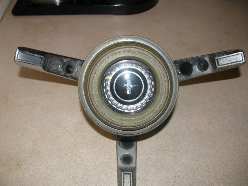 1967 original mustang  steering wheel horn button assembly