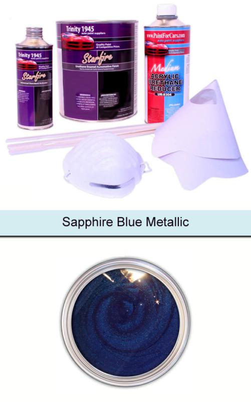 Sapphire blue metallic urethane acrylic auto paint kit