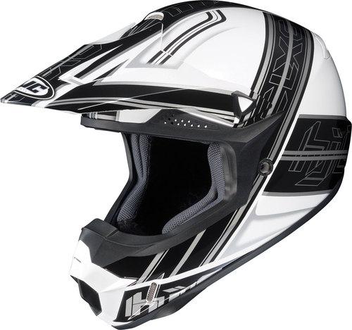 Hjc cl-x6 slash motocross helmet white, black xsmall