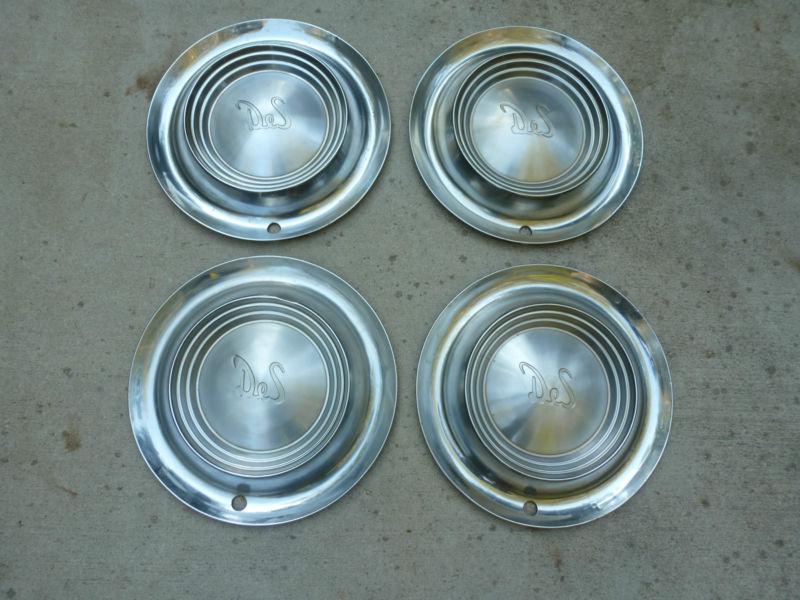Set desoto 15" hubcaps hub cap wheel covers 1955-1956
