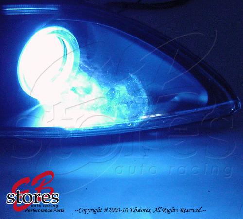 Hi/lo beam bi-xenon hid kit conversion bulbs 2pcs 1pr deep blue 30000k 35w h4