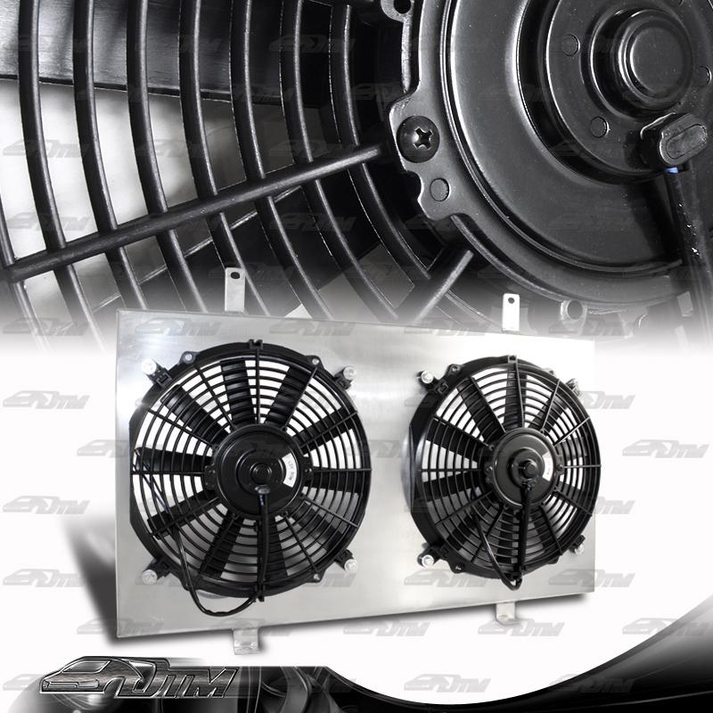 95-99 nissan maxima vq30de manual aluminum racing slim cooling radiator shroud