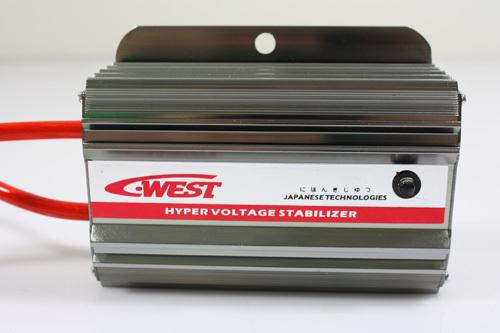 Universal gunmetal c-west hyper voltage stabilizer battery regulator fuel saver
