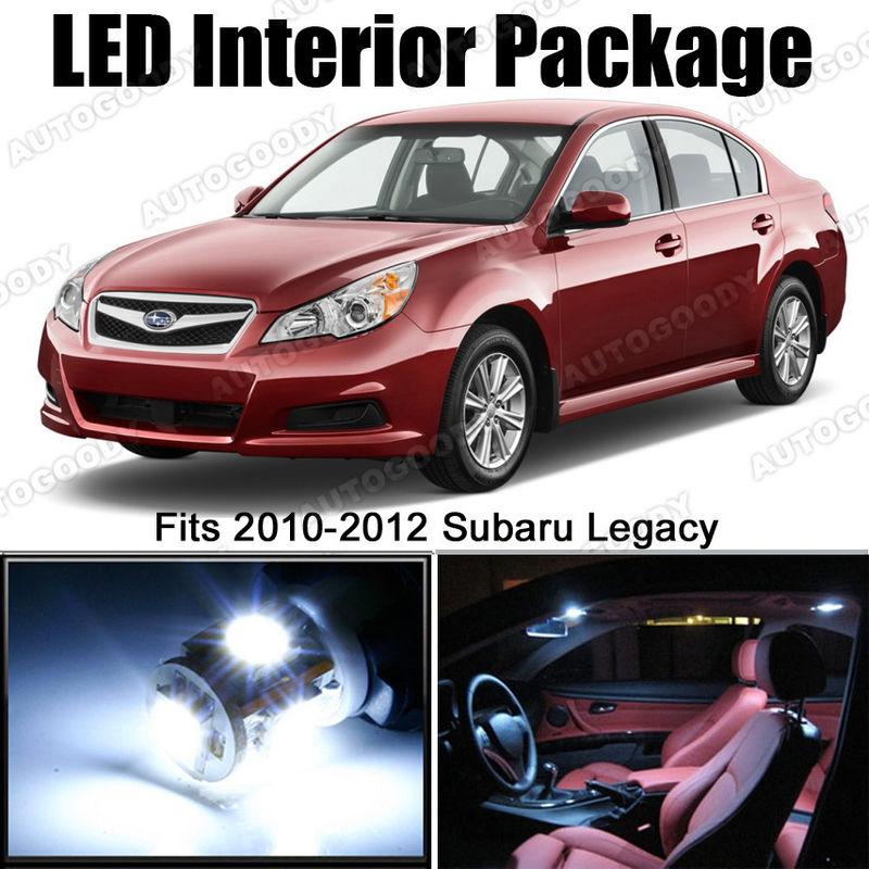6x white led lights interior package deal subaru legacy