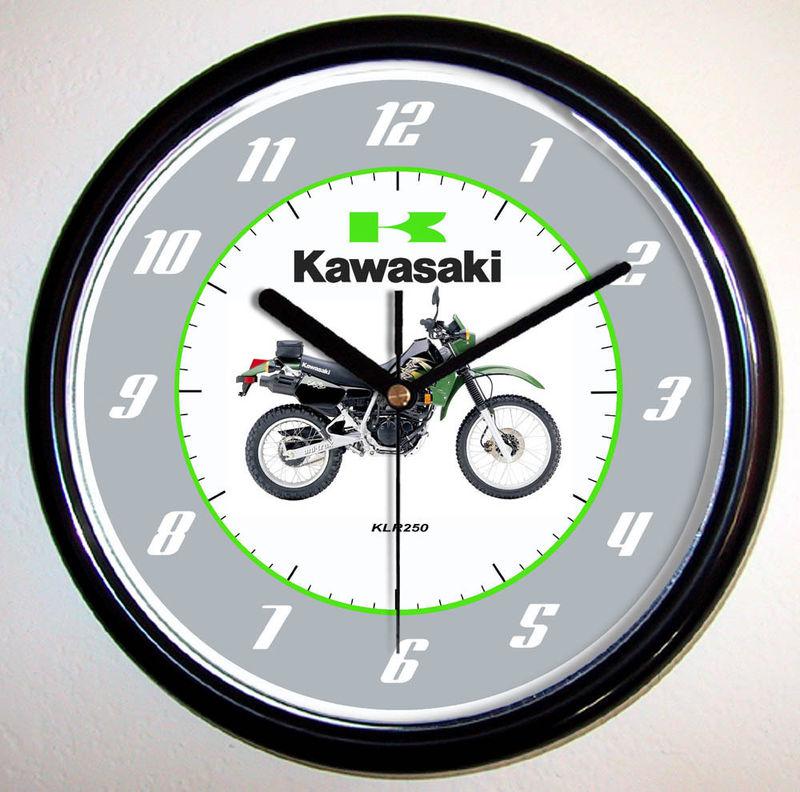 Kawasaki klr250 motorcycle wall clock 2003 klr 250