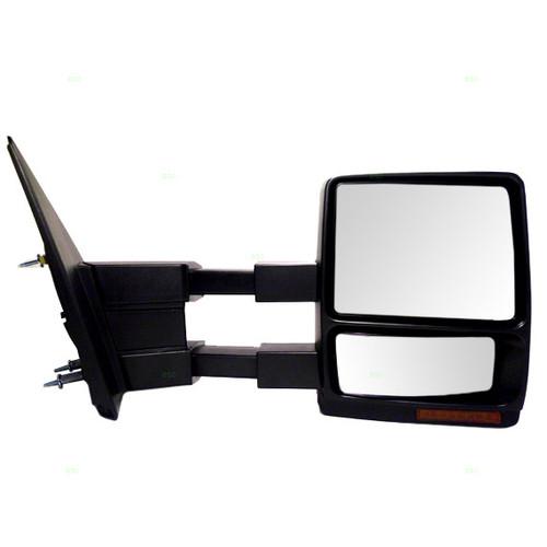 New passenger power tow towing mirror glass housing heat heated 07-12 ford truck