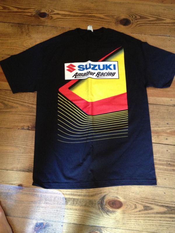 Team suzuki amatuer motocross factory tee shirt supercross rockstar