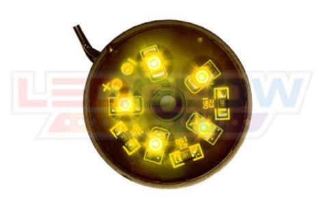 New 8pc yellow pod 40 led under dash neon lighting kit