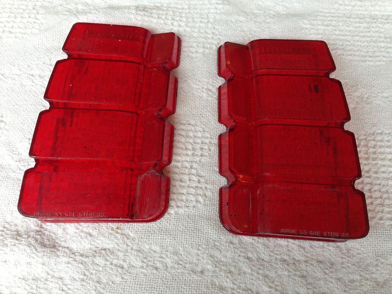 1966 olds oldsmbile cutlass, l/h & r/h rear tail light assemblies