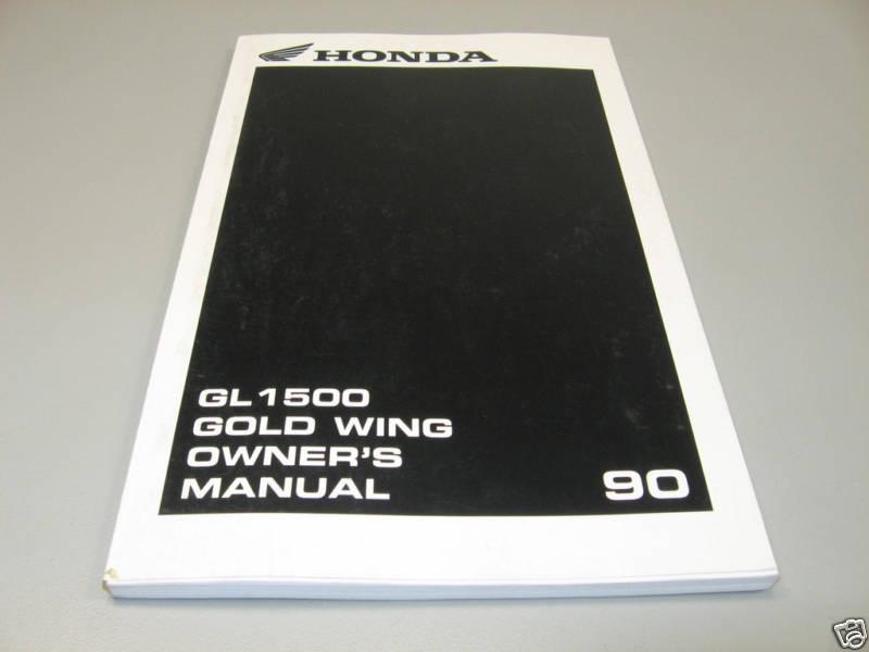 New owners manual 1990 gl1500 goldwing oem honda operators book        #l01