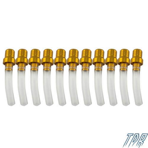 11pcs golden gas fuel tank cap crystal tube valve vent xr rm 125 250 dirt bike