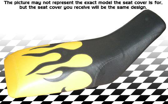 Honda trx 400ex black falme motoghg seat cover#ghg16375scptbk16474