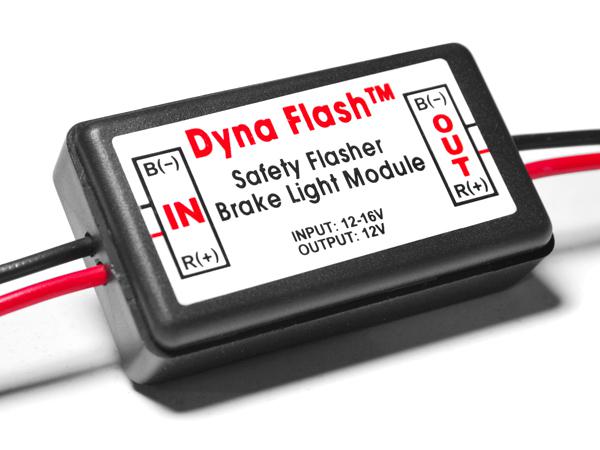 Vehicle brake light flasher module safety flash light alert back off universal