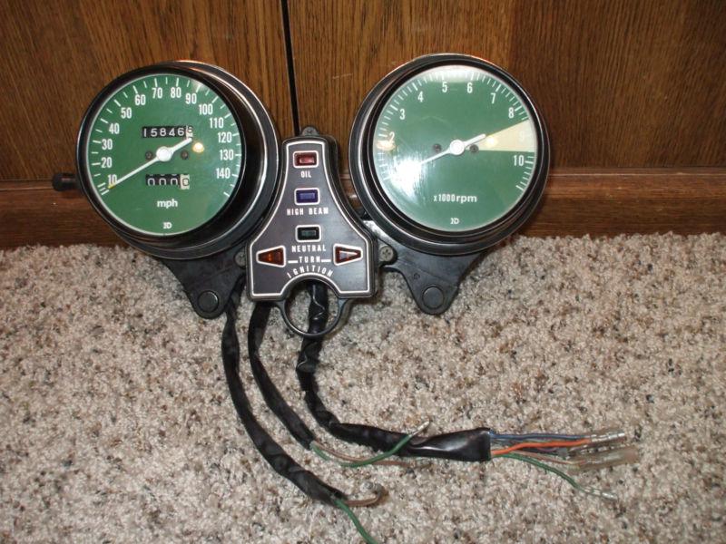 1976 honda cb750 super sport speedometer tachometer gauges very nice!!!