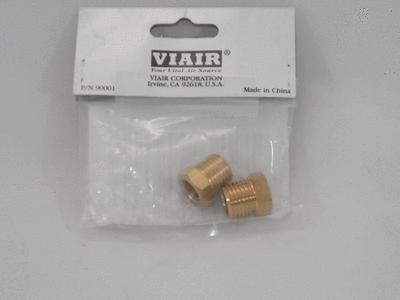 Viair 90001 1/8" female bsp - 1/4" male npt adaptor - 2 piece