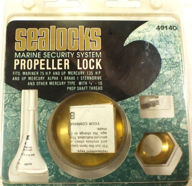 Sealocks propeller lock security system # 49140 marine boat