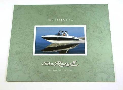 2008 08 sea ray 300 select ex  boat brochure 